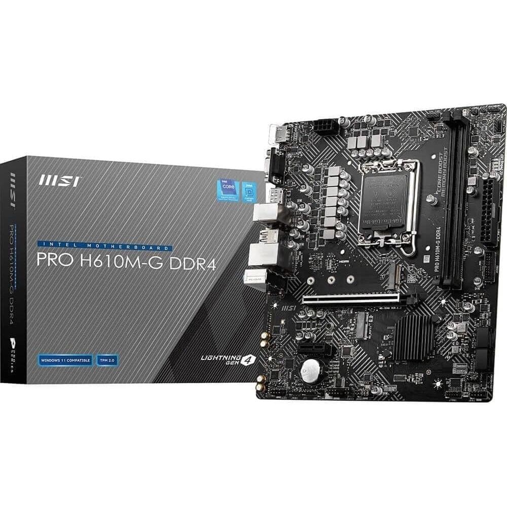 Placa Mãe MSI Pro H610M-G DDR4 Socket LGA 1700 Chipset Intel