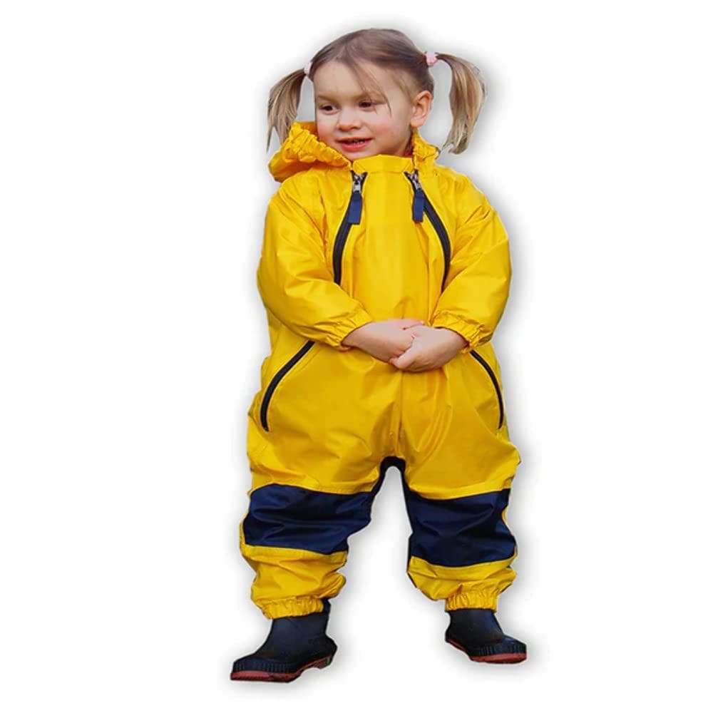 Macacão Tuffo Muddy Buddy 5T impermeável para crianças - amarelo