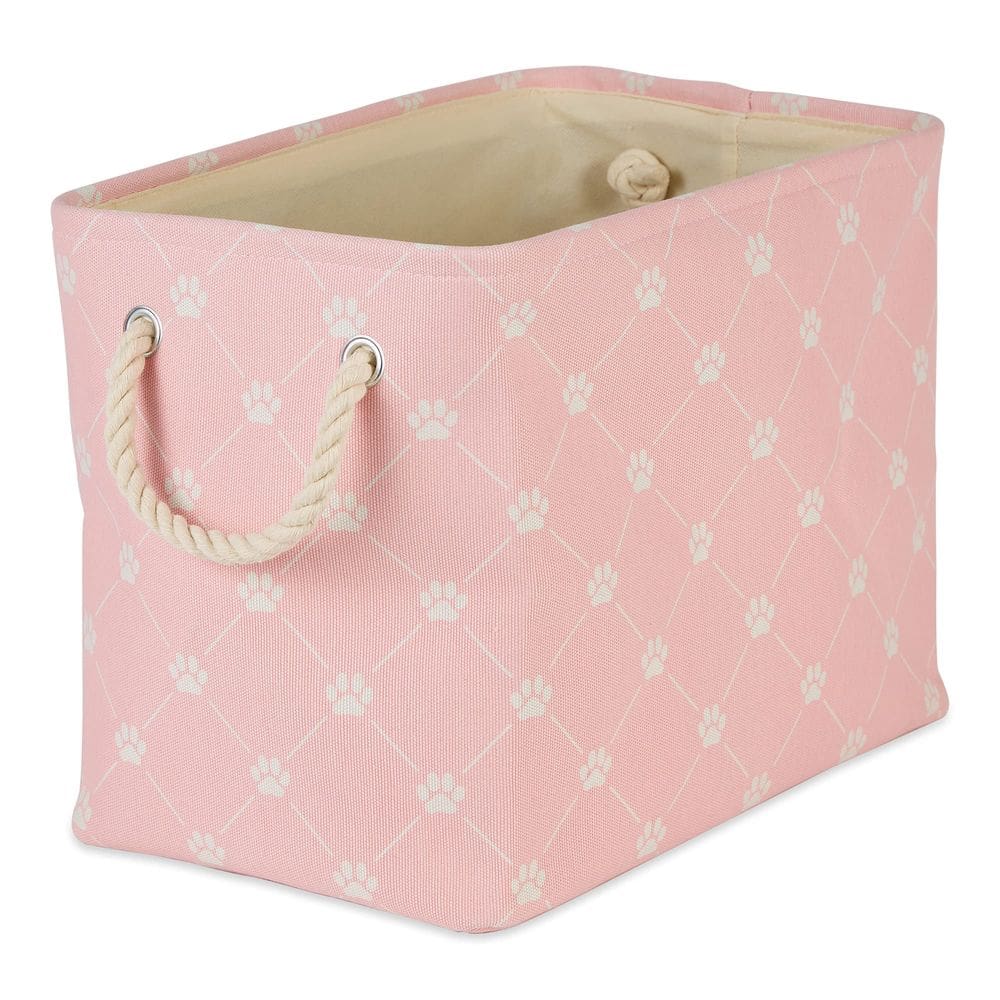 Pet Storage Bone Dry Paw and Bone Trellis rosa Medium
