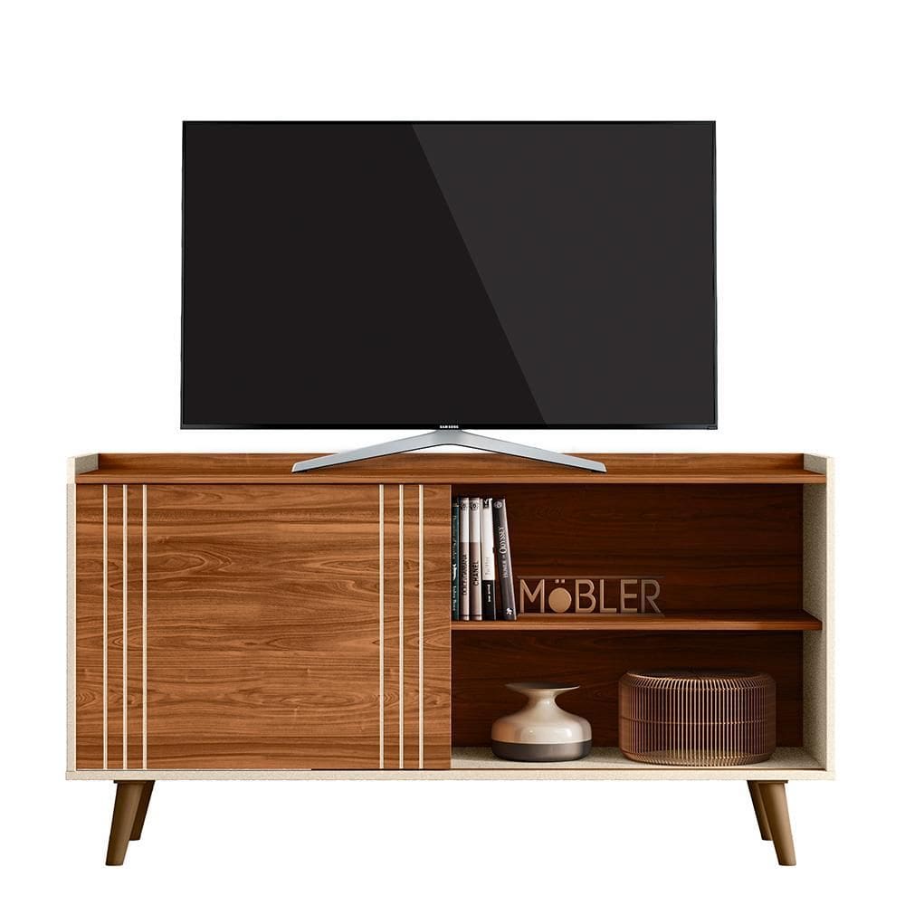 Rack Bancada New Austin 135,7cm para TV até 50” - Mobler