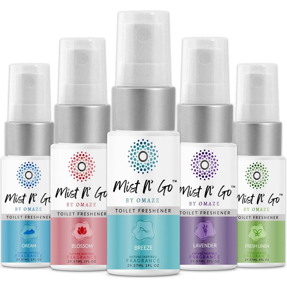 Spray de banheiro Mist N` Go by Omaze Eliminador de odores 30mL x5