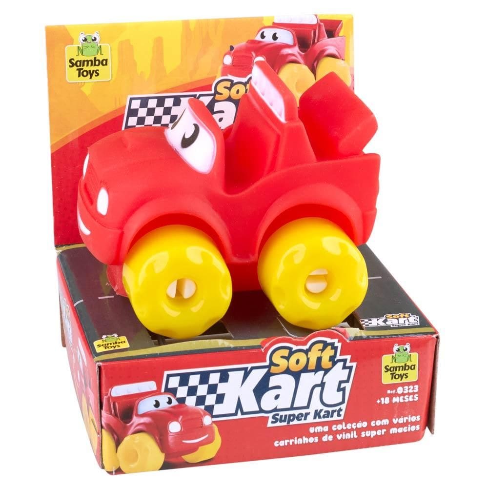 Carro Bebê Soft Kart Samba Toys Vermelho