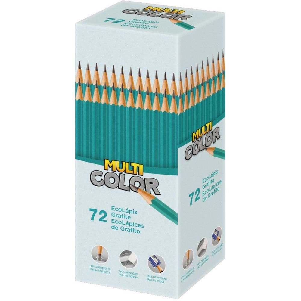 Lápis Preto Sextavado Ecolapis Grafite 72unid Faber-castell