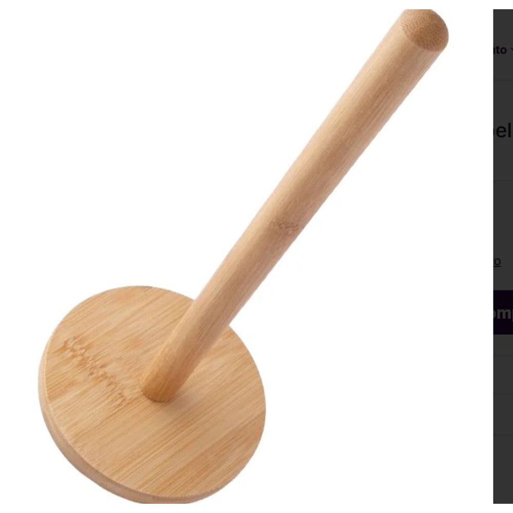 Porta Papel Toalha De Mesa Guardanapo Cozinha Bambu Natural - Bambu