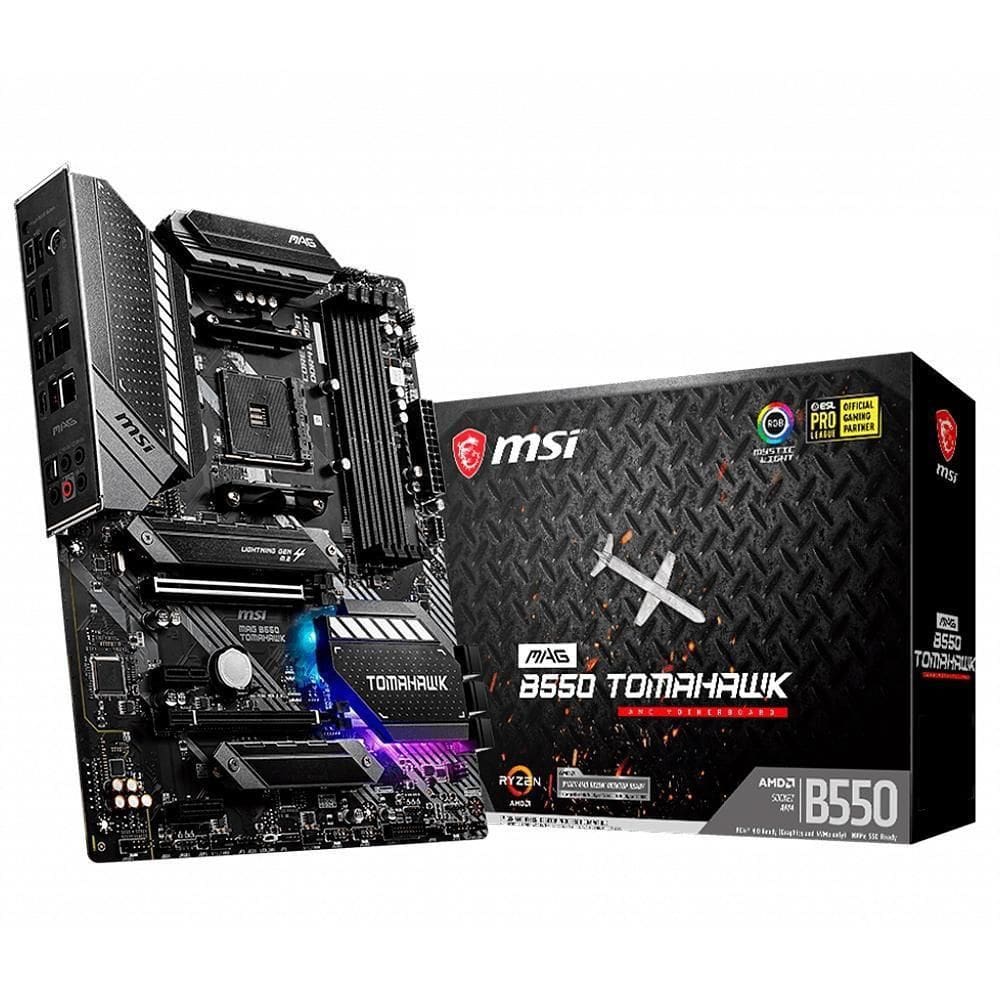 Placa Mãe MSI B550 MAG Tomahawk DDR4 Socket AM4 Chipset AMD