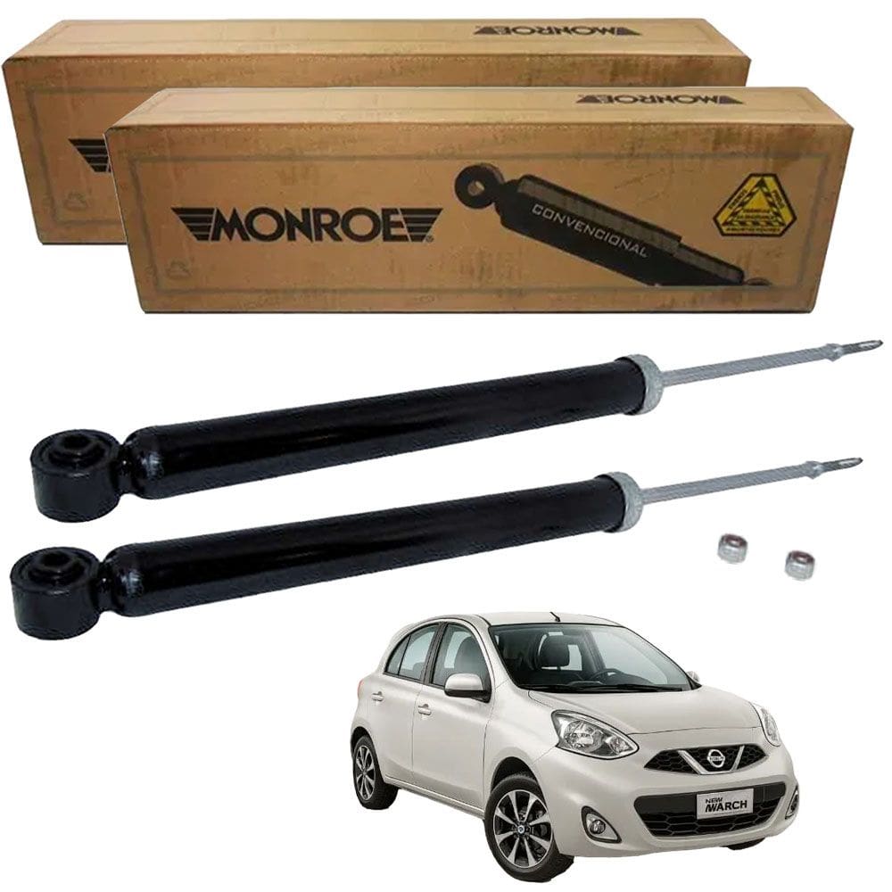 Par Amortecedor Traseiro Nissan March 2011 2012 2013 2014