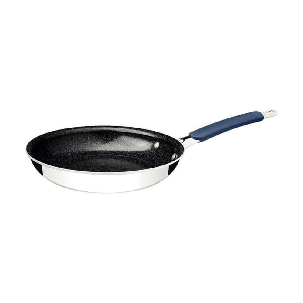 Frigideira Tramontina Romagna Aço Inox E Alumínio 25cm Com Revestimento Cerâmico Black Stone