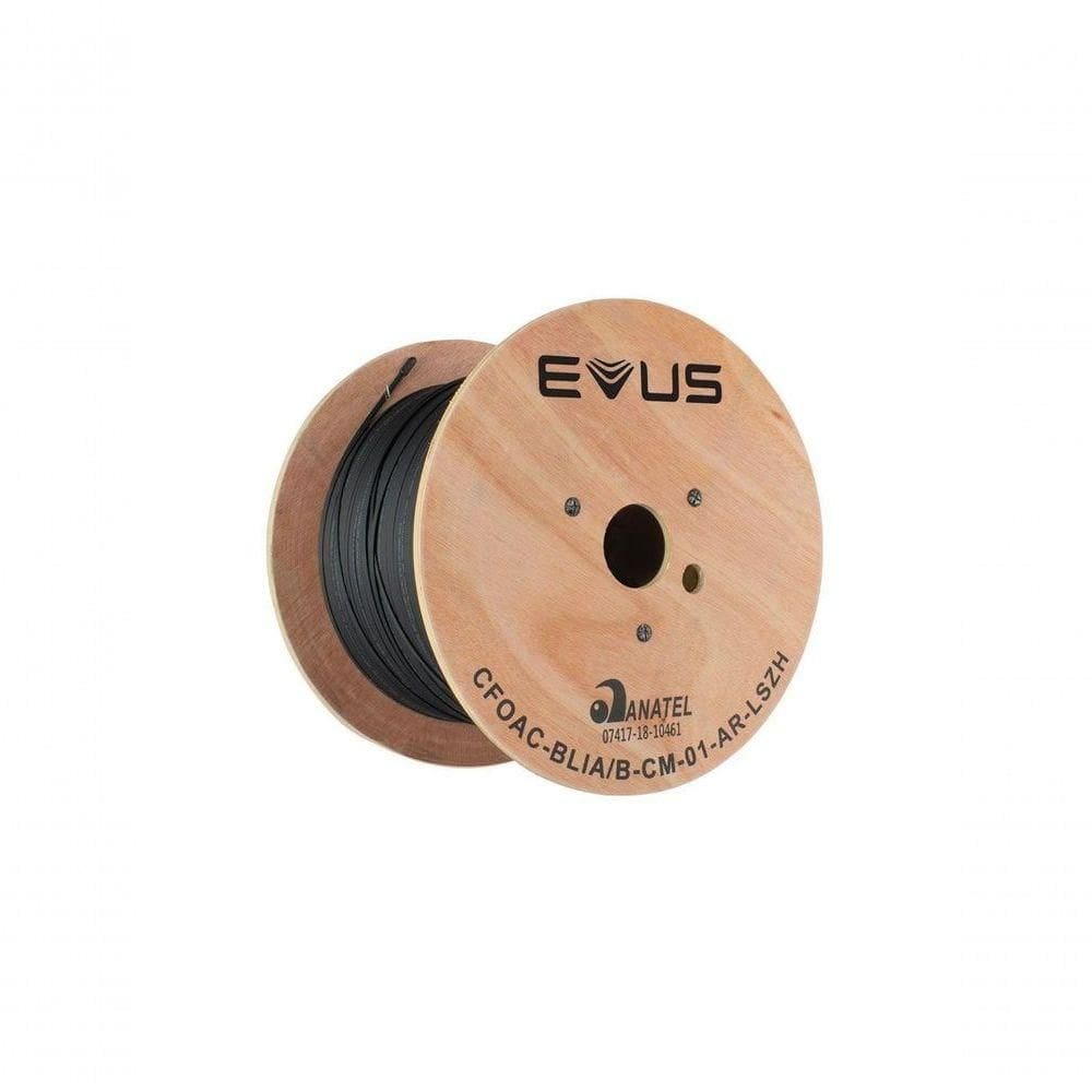 Cabo De Fibra Optica Evus Standard Drop Flat 2km 1fo