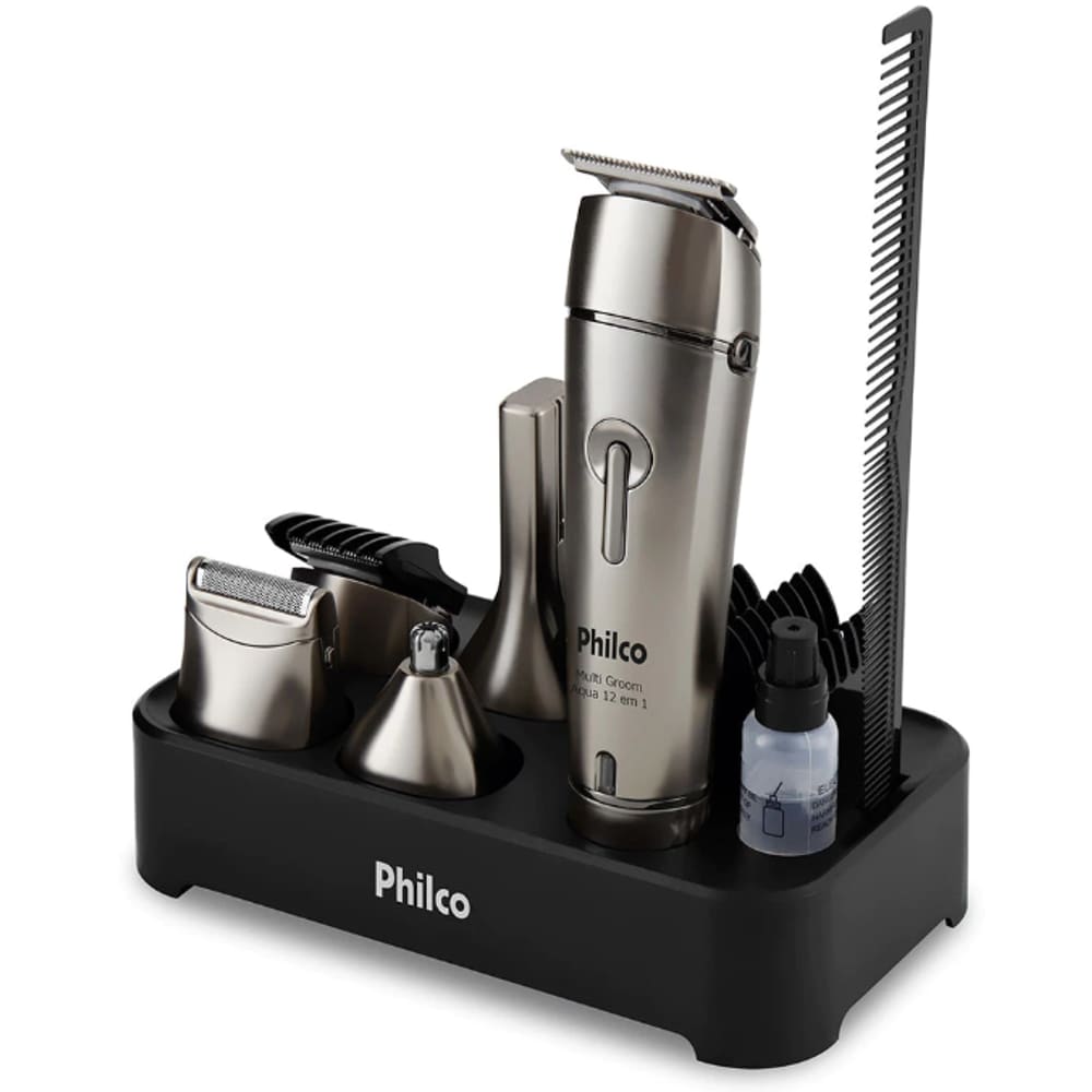 Aparador De Pelos Philco Platinum Bivolt 3W  A Prova De Agua
