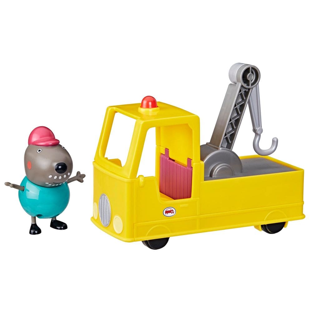 Conjunto de caminhão de reboque Peppa Pig Granddad Dog para veículos de construção