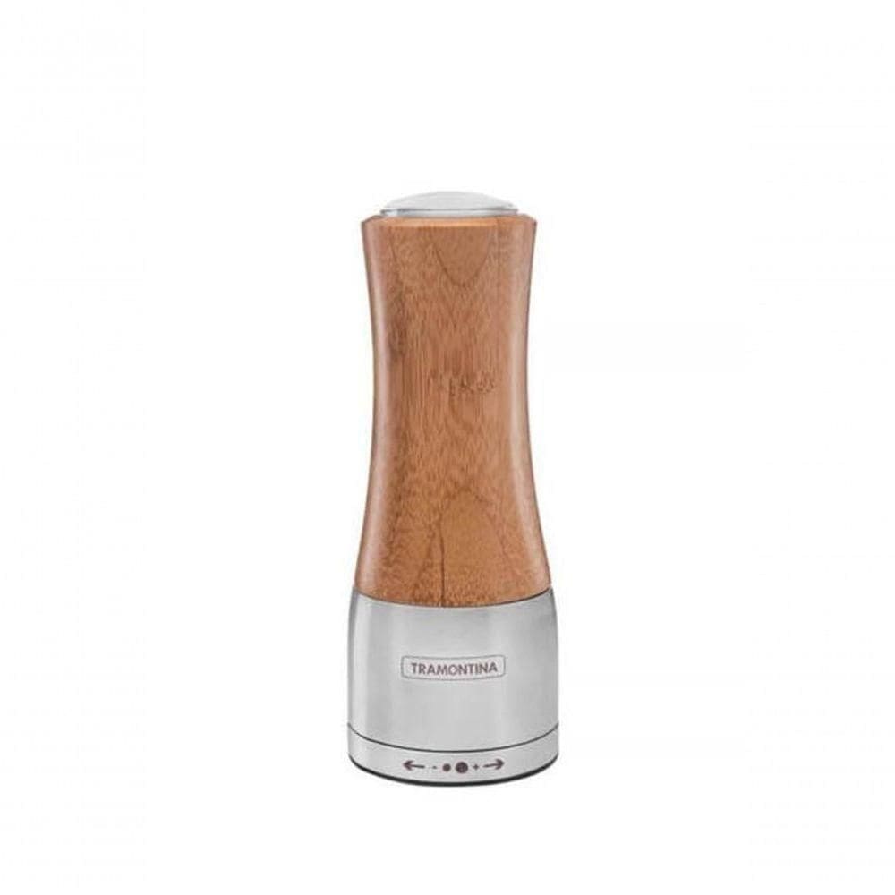 Moedor Para Sal Ou Pimenta Tramontina Realce Em Bambú E Inox
