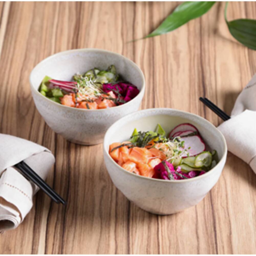 Conjunto com 6 Bowl Orgânico Latte 558ml- Porto Brasil