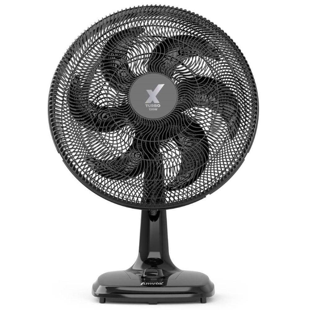 Ventilador De Mesa Amvox Turbo AMV 4126 Preto Preto 220V