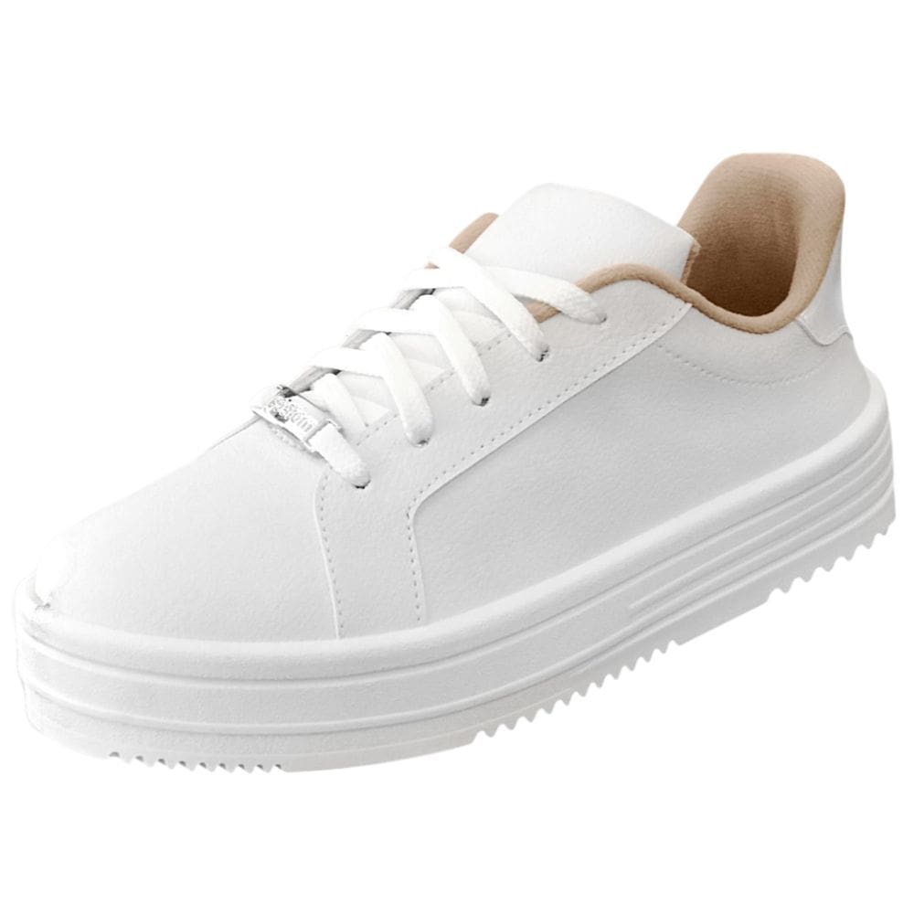 Tenis Feminino Casual Flatform Leve Conforta Estilo Moleca