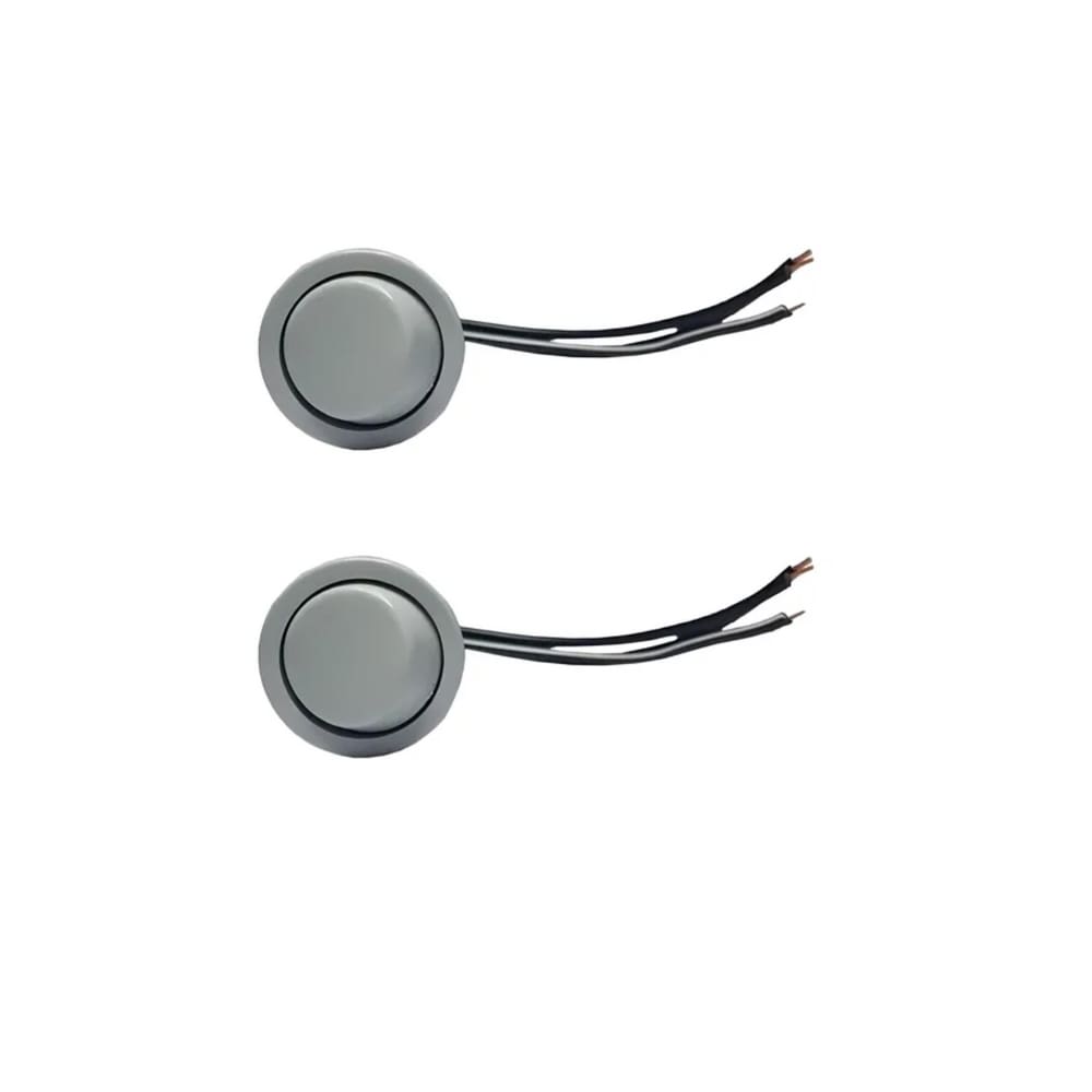 02 Para Moveis Botão 22mm Com Cabo 2a Branco