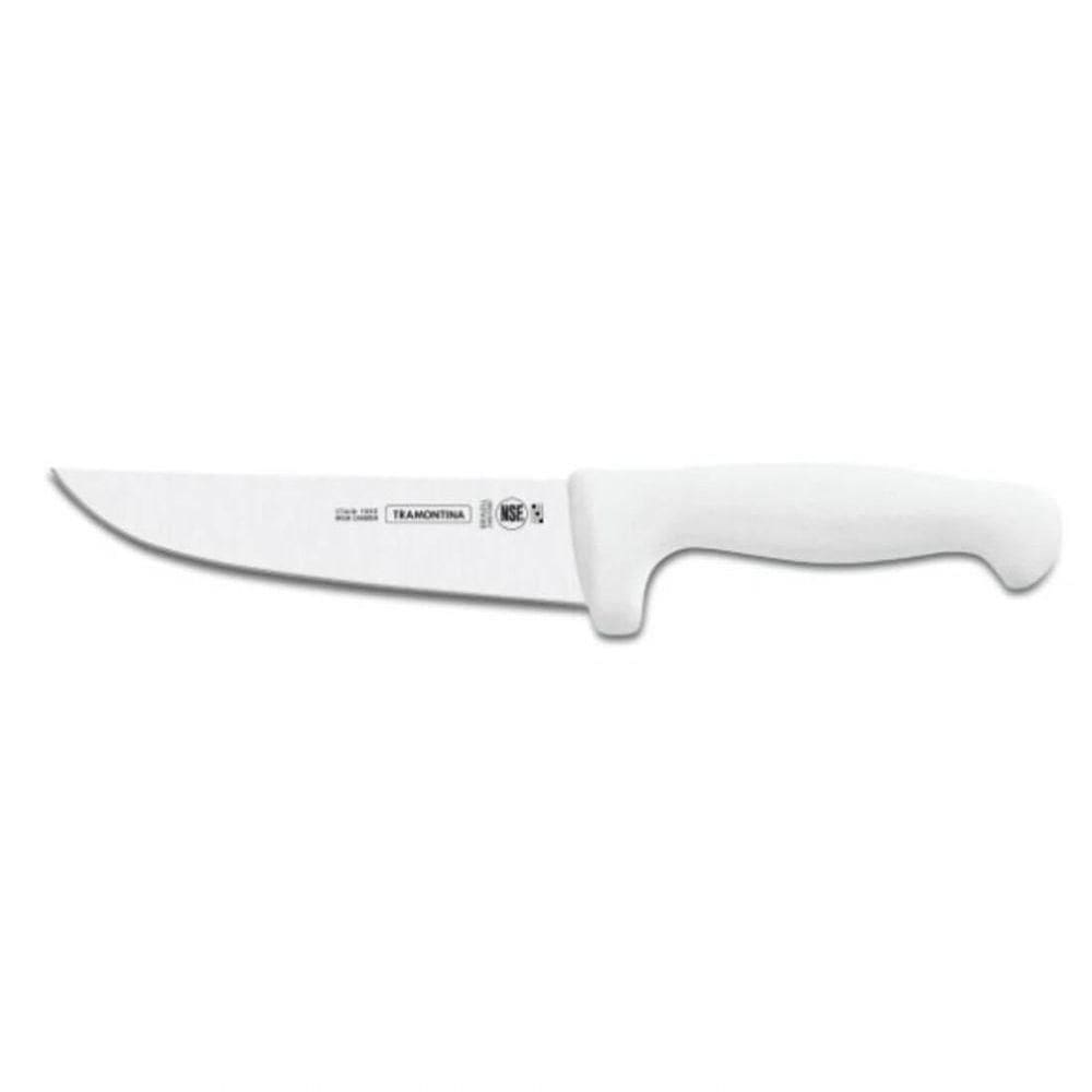 Faca Para Carne Tramontina Com Lâmina De Aço Inox E Cabo Em Polipropileno Branco 8