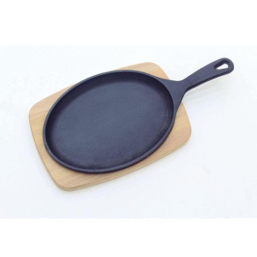 Tábua Churrasco Tramontina Ferro Fundido E Madeira 38,5x19cm