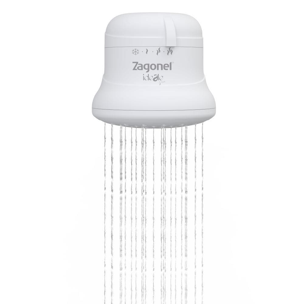 Ducha Ideale Plus 4 Temperaturas Branco Blindada Zagonel 5500W 127v