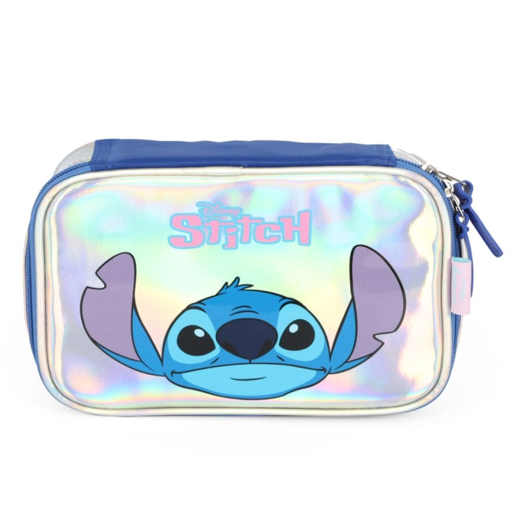 Estojo Box Stitch Disney Luxcel Holográfico Grande Menina