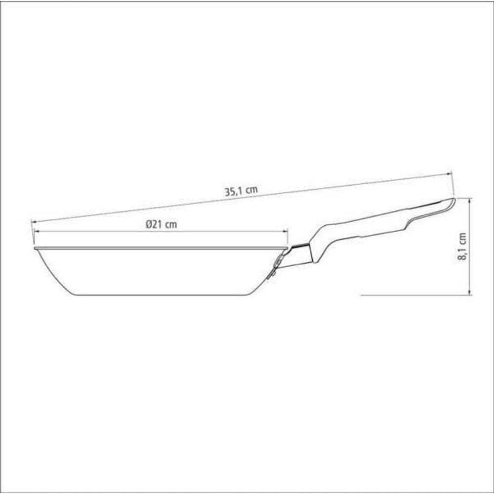 Frigideira Tramontina Loreto 20cm Antiaderente Com Cabo Grafite
