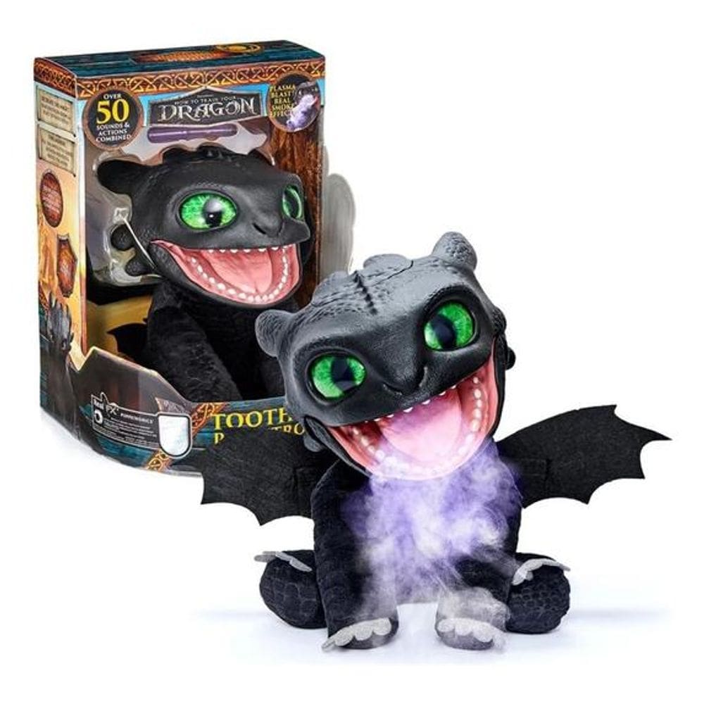 Pelucia Interativa Banguela Sons Reações e Solta Fumaça - sunny