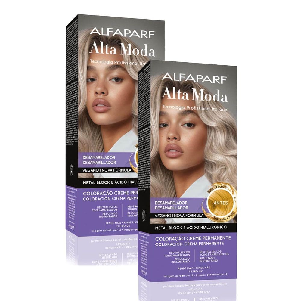 Kit 2 Tintura Creme Altamoda Desamarelador Kit