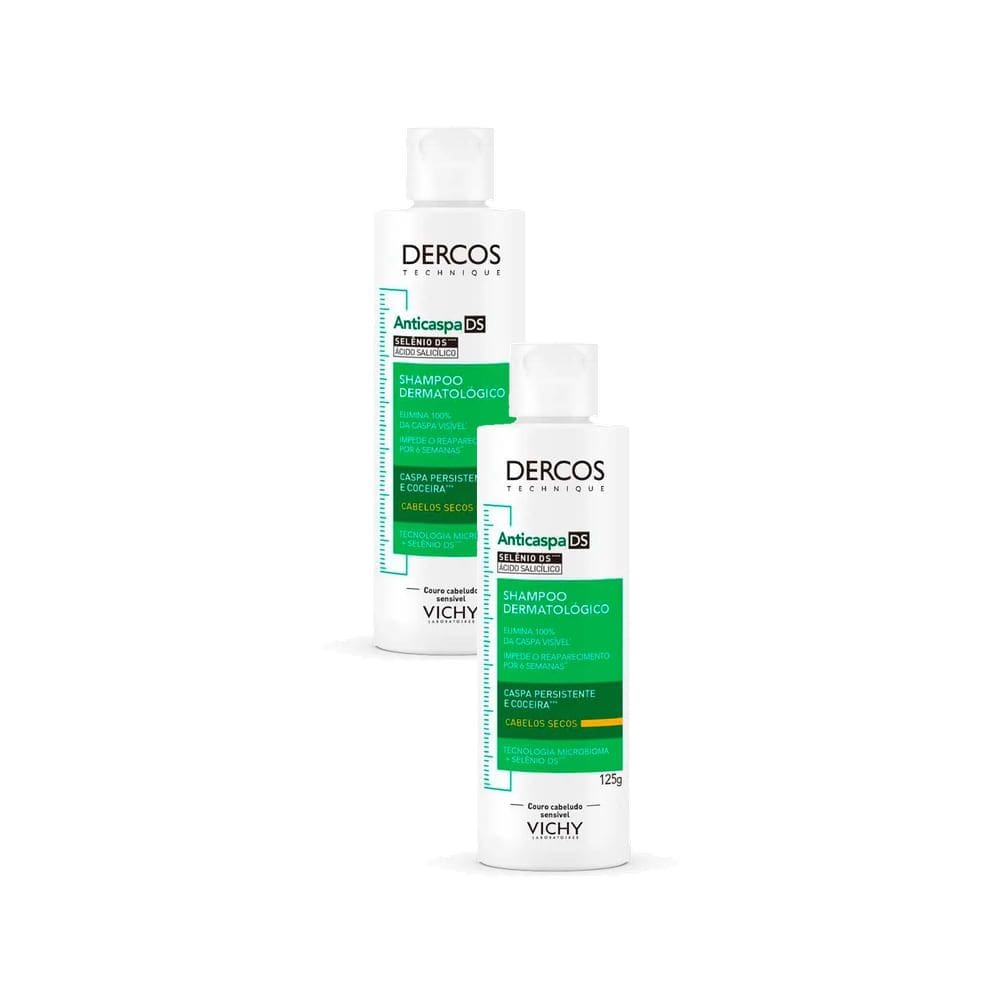 Kit 2 Dercos Shampoo Anticaspa Intensivo Vichy 125ml