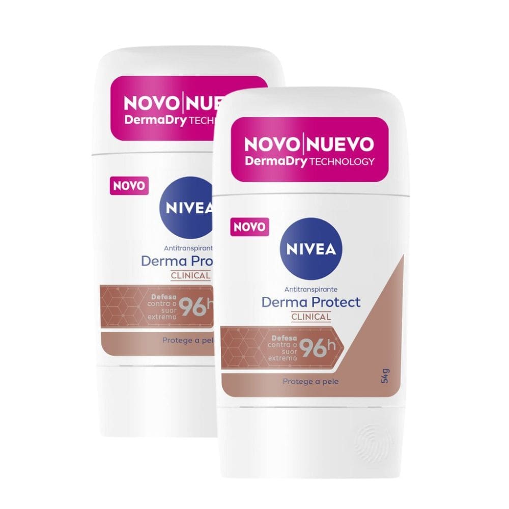 Kit 2 Antitranspirante Barra Nivea Derma Protect Clinical 54g