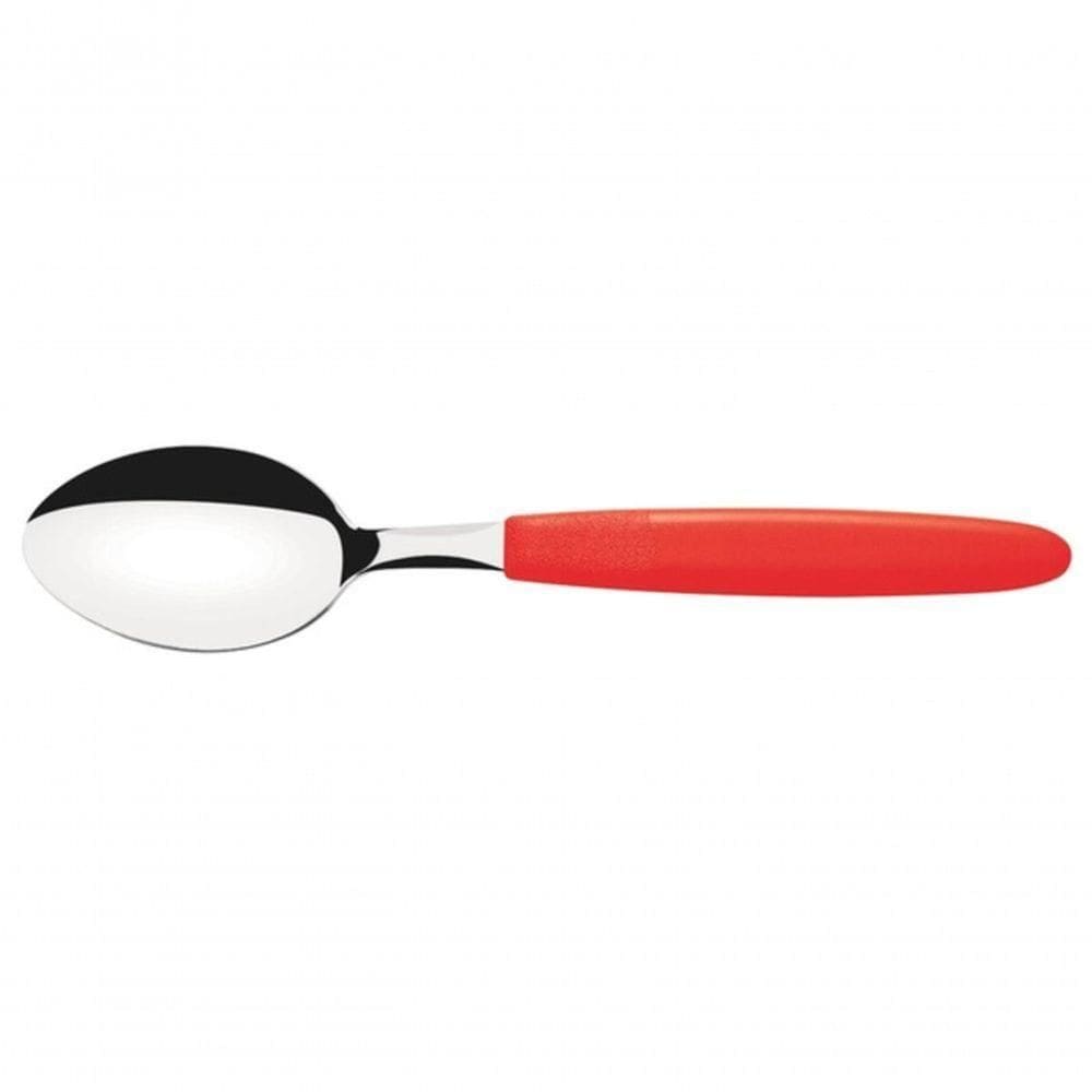 Colher Para Chá Tramontina Ipanema Inox Vermelho