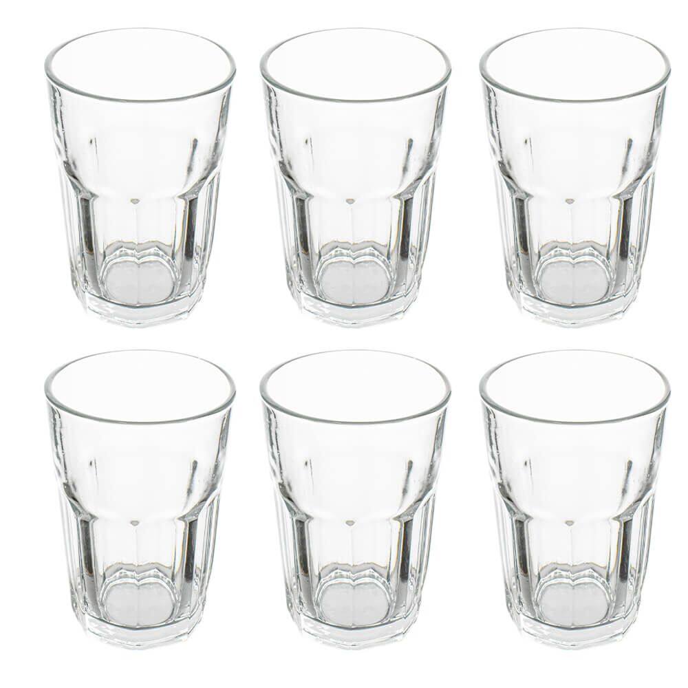 Jogo de Copo de Vidro Isis Transparente 360ml 6 Peças - Vista Home