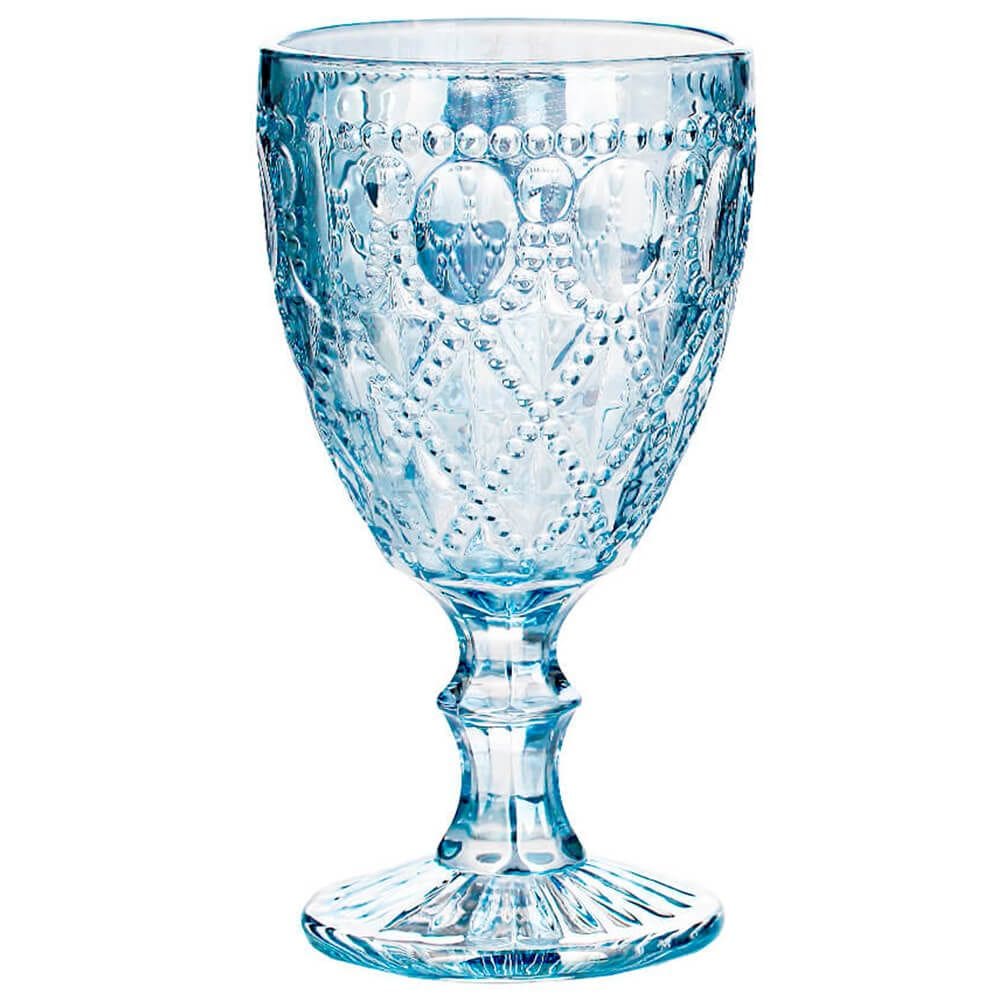 Taça de Vidro Azul Espelhado Royal 1 peça - Casambiente