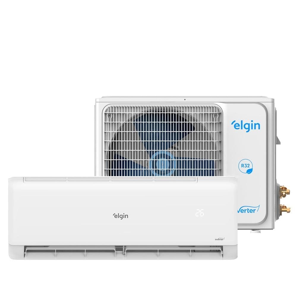 Ar Condicionado Split Elgin Hi Wall Eco Inverter II 12.000 BTU/h Quente e Frio Monofásico Branco 45HJQI12C2WD/45HJQE12C2CD 220V
