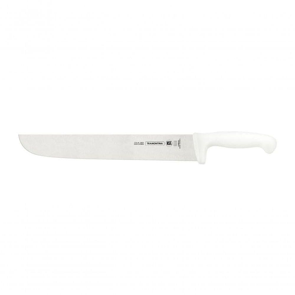 Faca Para Carne Tramontina Aço Inox E Cabo De Polipropileno Branco 12”