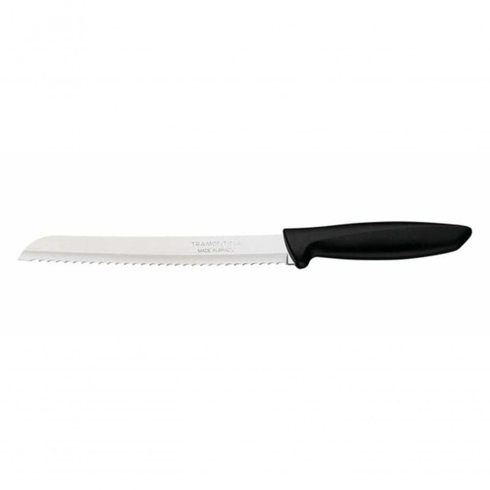 Faca Para Pão Tramontina Plenus 8” Inox Polipropileno Preto