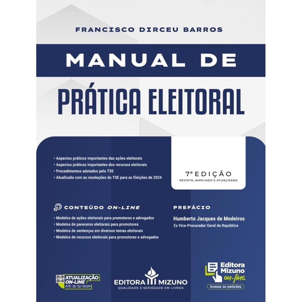 Manual De Pratica Eleitoral 7ª Ed 2024