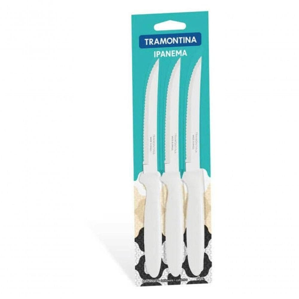 Facas Para Churrasco Tramontina Ipanema 3 Peças Branco