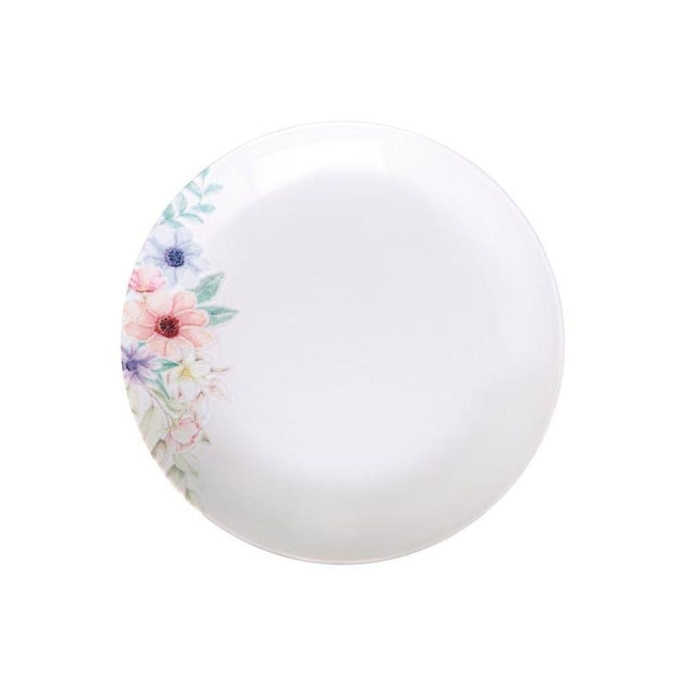 Prato Fundo Tramontina Floratta 22cm Em Porcelana Decorada