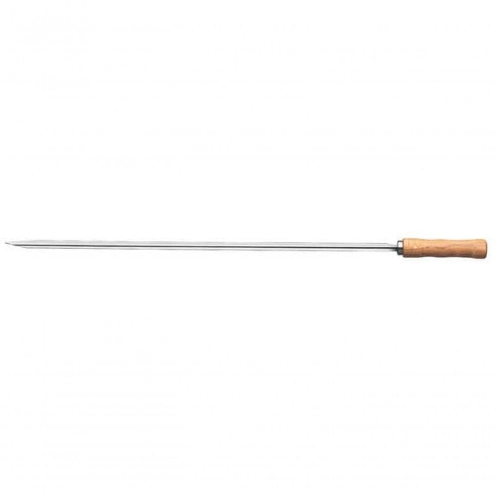 Espeto Para Churrasco Tramontina Inox Lâmina Com Cabo Madeira 75cm