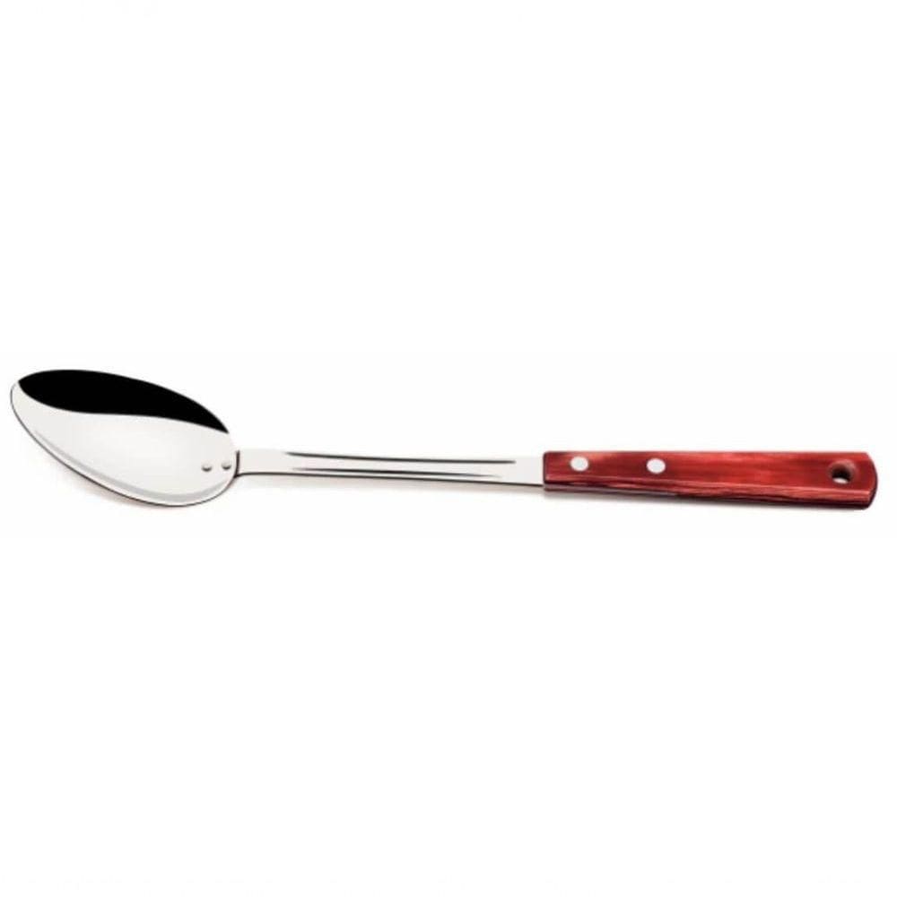 Colher Para Arroz Tramontina Inox Polywood Cabo Vermelho