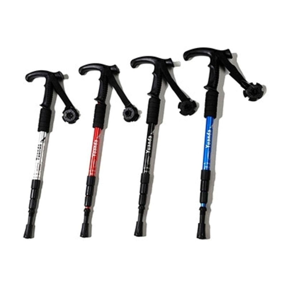 Bengala Retratil Bastao Idoso Caminhada Trilha Ajustavel Aluminio 110cm Multifuncional Escalada