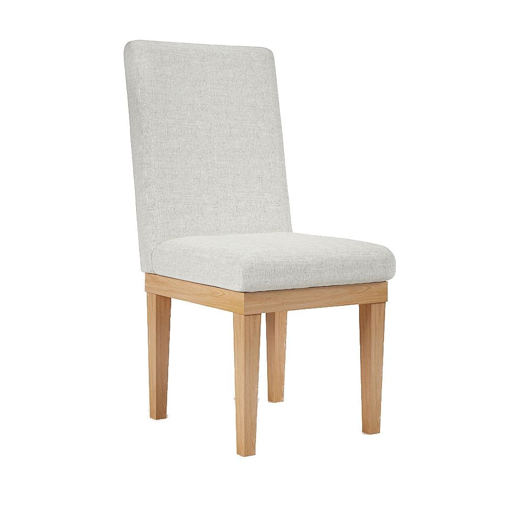 Cadeira de Jantar Estofada em Linho