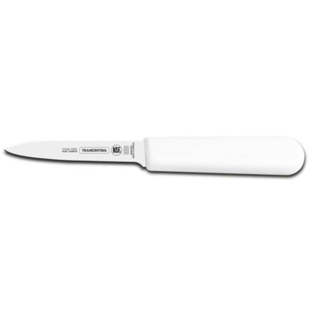 Faca Para Legumes Tramontina Com Lâmina De Aço Inox E Cabo Em Polipropileno Branco 4