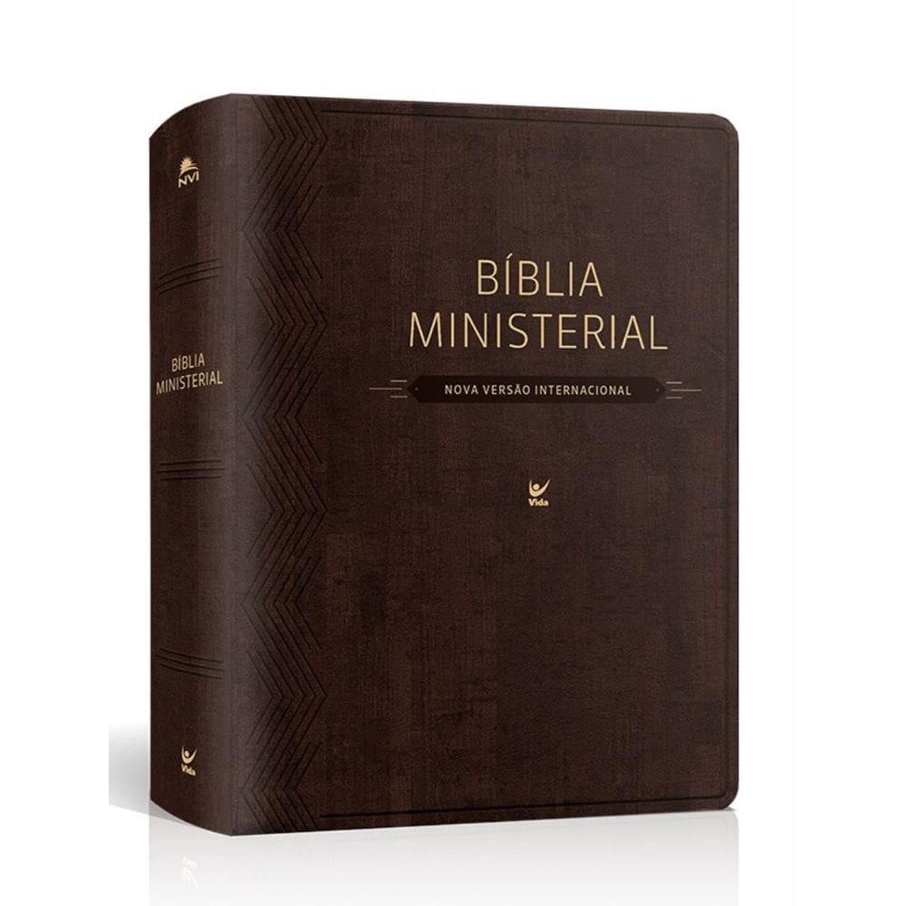 Biblia Ministerial - Nvi - Capa Pu Marrom Escuro