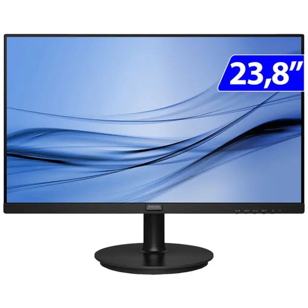 Monitor Philips W-LED 23,8 Polegadas Widescreen Full HD HDMI VGA 241V8LAB