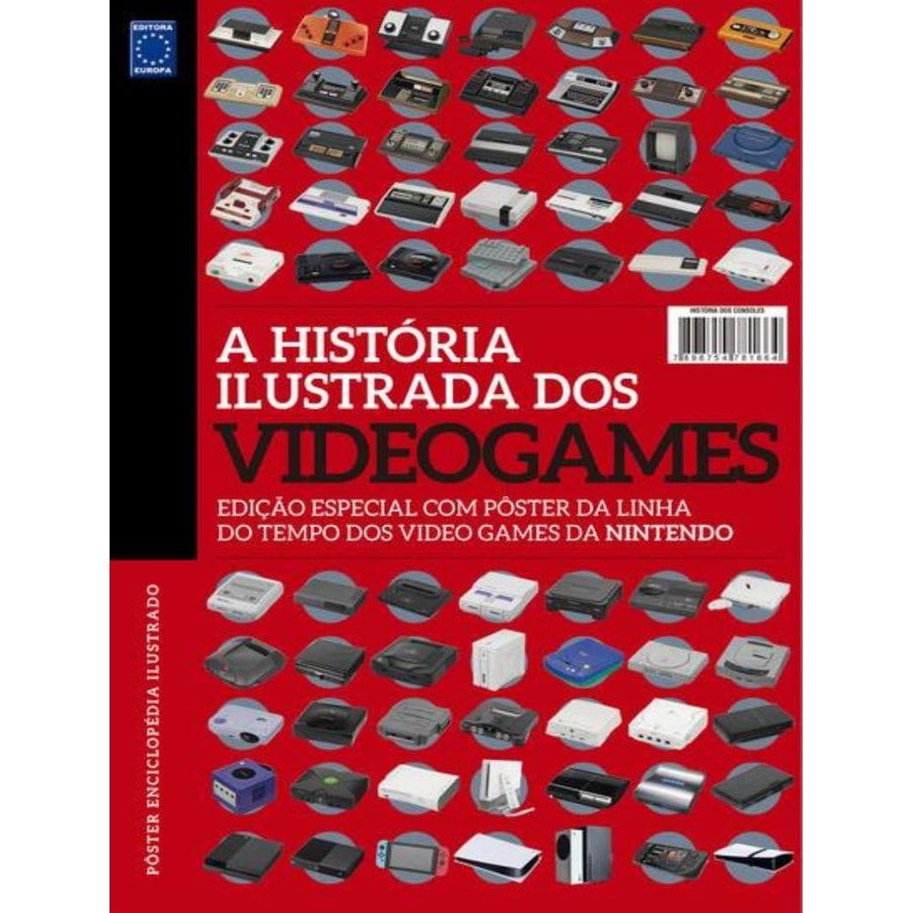 Superposter A Historia Ilustrada Dos Videogames - Linha Do Tempo Nintendo