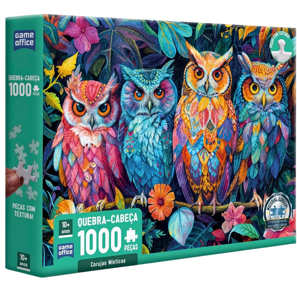 Quebra Cabeça Puzzle 1000 Peças Corujas Místicas Toyster