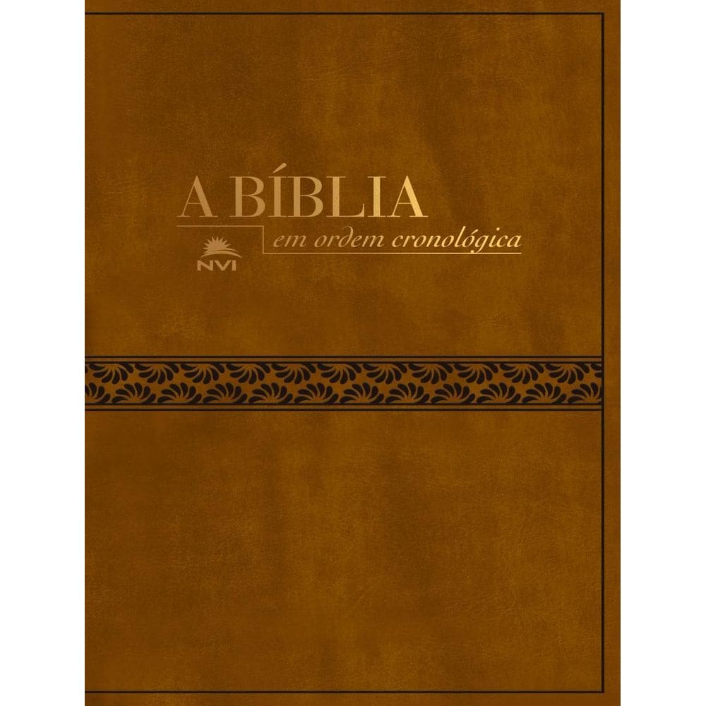 Biblia Nvi Em Ordem Cronologica - Capa Marrom