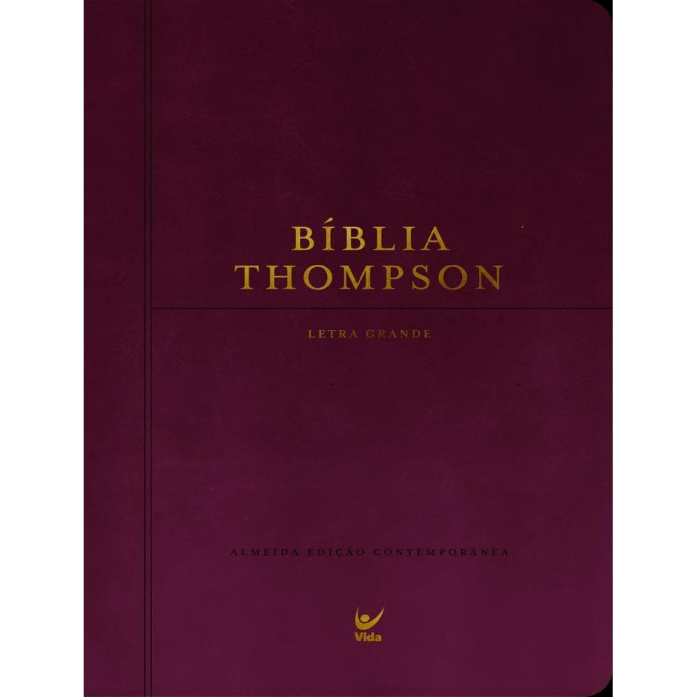 Biblia Thompson - Letra Grande - Com Indice - Capa Luxo Vinho
