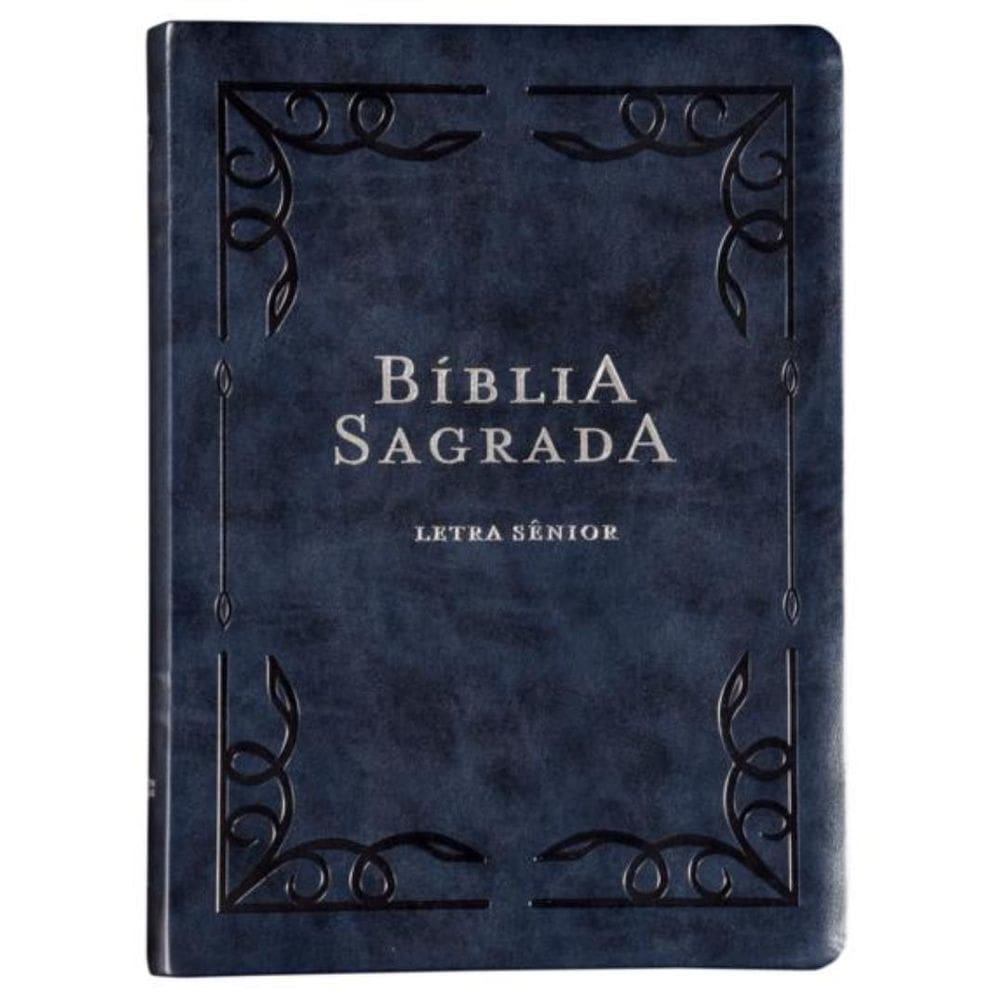 Biblia Nvi, Letra Senior, Couro-Soft Azul, Leitura Perfeita