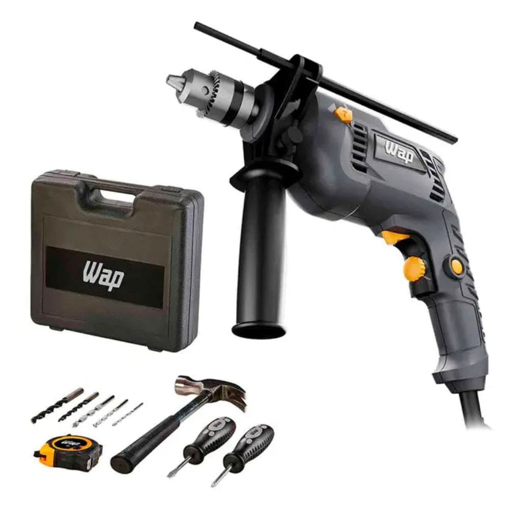 Furadeira e Parafusadeira de Impacto Wap 3/8 Polegadas 700W WF 700K10